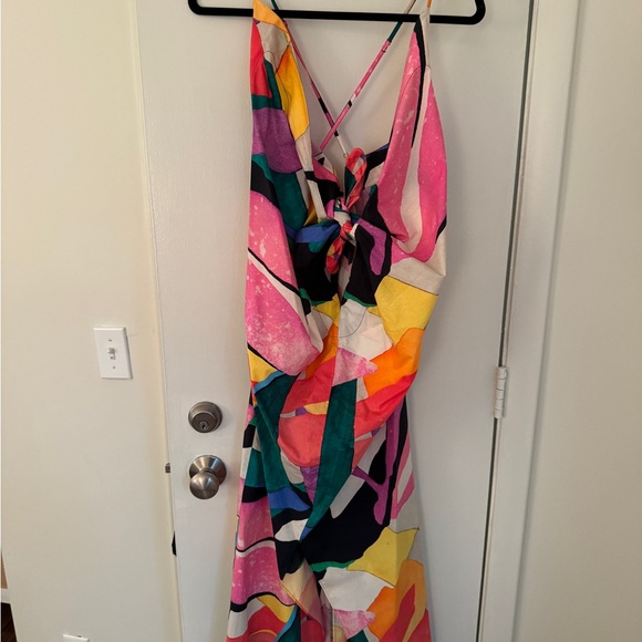 MARA HOFFMAN Lolita Tie-Front Printed Maxi Dress XS - Picture 2 of 3